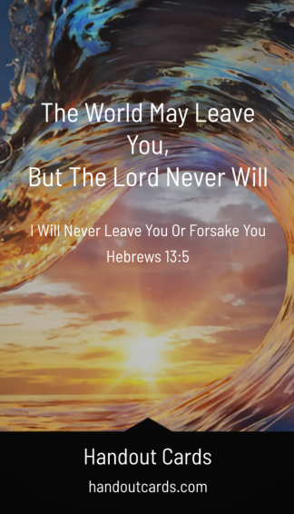 The Lord Will Never Leave You Cards (25)